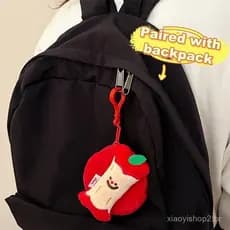 [largeloohg] Bolsa De Moedas De Desenho Animado Carteira Com Zíper De Pelúcia Pingente Para Fone De Ouvido Batom Estojo