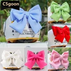 Capacete Da Motocicleta Arco Decoração Bicicleta Elétrica Acessórios De Do Corpo Carro Bowknot Ventosa Para Menin
