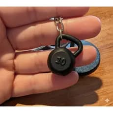 Chaveiro Pesos de Academia Kettlebell