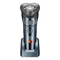 Barbeador com visor digital, totalmente automático, lavável, à prova d'água IPX7, 8000 RPM, cabeça flutuante
