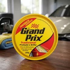 Grand Prix Tradicional Cera Automotiva Em Pasta Lata 200gr