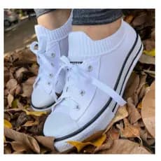 Tênis Feminino Meia Casual Lançamento Promoção