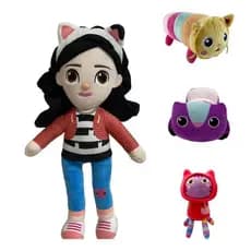Boneca De Pelúcia Da Gabby's Plush Dollhouse Brinquedo Recheado Almofada Gato Carlita Plushie Presentes Kids Doll