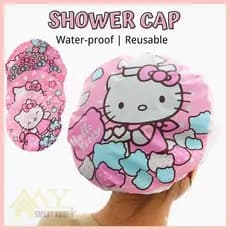 Touca De Banho Reutilizável/Fofa/Hello Kitty/Impermeável Para /