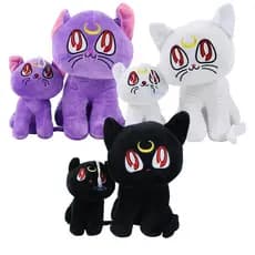 15cm 25cm Anime Desenho Animado Marinheiro Luna Artemis Travesseiro De Pelúcia Animais De Estimação Fofo Gatos Frigorífi