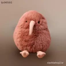 [ljc] 1 Peça 11.5/20 Cm Bonito Brinquedo Kiwi Realista Macio Pássaro Travesseiro De Pelúcia Artificial Boneca Pingente S