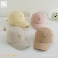 Bonés Infantis Meninos E Meninas De Beisebol Bebê Dos Desenhos Animados Bordado Cabeça De Urso Bonito Primavera Outono