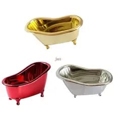 Para Creative Banheira Gold Silver 3 Saboneteira Cor