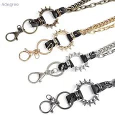 Adegree Correntes De Cintura Punk , Calças De Hip Hop Com Pontas , Cintos De Metal Retrô Para , Decoração De Bolsas E Ro