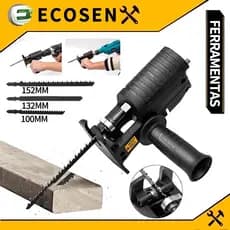 Kit Serra Elétrica Tico Tico Para Furadeira E Parafusadeira Ferramenta De Corte Madeira Adaptador De Serras Elétricas