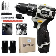16.8V Furadeira Parafusadeira A Bateria Brushless Elétrica Sem Fio 2 Baterias