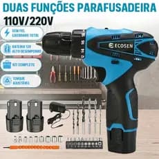 Parafusadeira Furadeira，fio conjunto completo 2 Velocidades 110/220 V universal