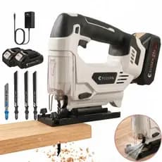 Serra Tico-tico Elétrica 21v Com 2 Bateria 6.0ah E 4 Lâminas