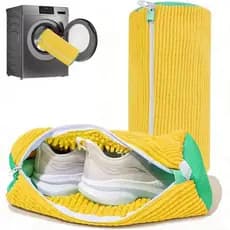 Bolsa Para Lavar Tênis e Sapatos Malha Protetora Anti Deformação