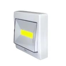 Luminária Spot LED Quadrada a Pilha com Interruptor e Fixação Imantada
