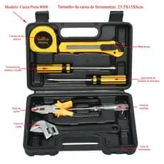 Conjunto de 8 peças de ferramentas para uso doméstico e reparos manuais