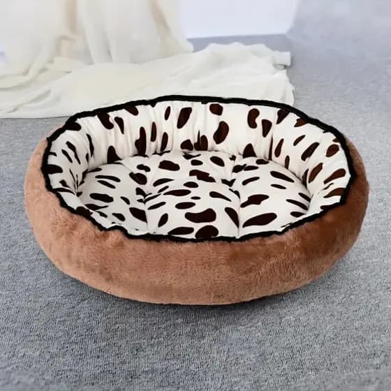 Cama Pet Dupla Face Luxo 50x50cm Para Cachorro Gato Estampaas Elegante