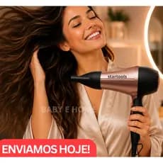 Secador de Cabelo Portátil Dobrável Bivolt 1200W Potente Compacto Viagem Leve