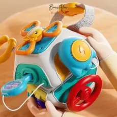 Brinquedo Sensorial Fashional 10 Em 1 Baby Busy Board Cube Montessori Brinquedos Sensoriais para Crianças Anti Estress