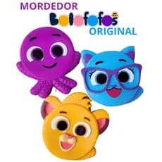 Mordedor Bolofofos Sensorial  Com Textura Anti Estresse Para Massagear Os Dentinhos E Cheirinho De Tutti-Frutti.