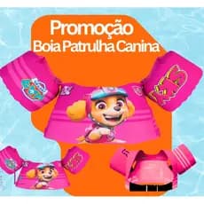 Boia Colete  Infantil Patrulha Canina Skye Piscina Criança com Braço Segurança Aprender a Nadar Verão
