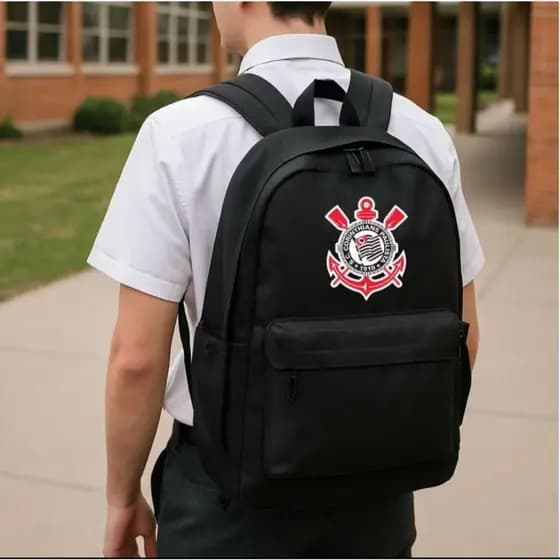 Mochila escolar Unissex Espaçosa de Times Lançamentos MP