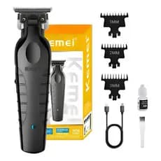 Máquina Acabamento Corta Cabelo Profissional Km-2299 Bivolt