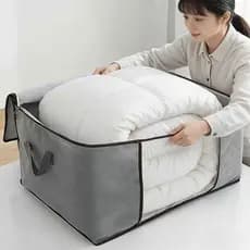 Caixa Organizadora Flexível para Roupa e Cobertor - Ideal para Closet e Armário