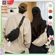 Pochete Crossbody Unissex Impermeável Compacta Leve e Funcional - Ideal para Dia a Dia e Viagens