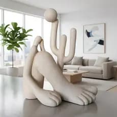 Decoração de sala estatua estatueta escultura Abaporu Tarsila do Amaral moderna BGG0028