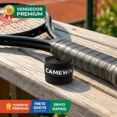 Kit 5 Overgrip Fita Raquete Ping Pong Padel Beach Tennis Tênis Grips Preto Anti Impacto Macio Leve