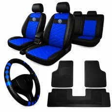 Capa Banco Carro Automotivo Couro Para Modelo Volks Gol Polo Voyage Golf tapete de carro +volante