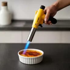Maçarico Culinário Recarregável Chama Forte 1300°C