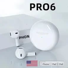 KIT Fone De Ouvido Sem Fio Pro 6 TWS Com Microfone Bluetooth Sport Running Headset Para Fones Xiaomi Pro6