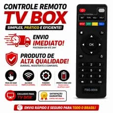 Controle Remoto Para Tv smart B o x Fbg-9006 Universal Com Pilhas Inclusas Envio Imediato
