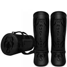 Kit Muay Thai Boxe Kickboxing Caneleira e Bolsa Transversal