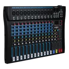 Mesa De Som 12 Canais Profissional Usb Mp3 Equalizador
