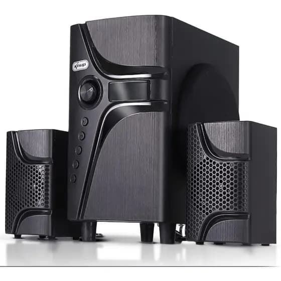 Home Theater 2.1 Knup KP-RO814 45W Bluetooth Subwoofer USB FM Controle Remoto Bivolt Para TV PC Notebook Celular