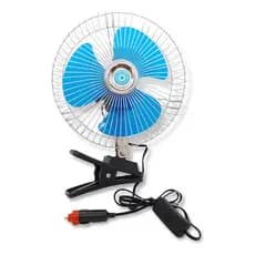 Ventilador Automotivo 12V/24V Articulado 360° Silencioso para Carro Caminhão Cabine Banco Painel