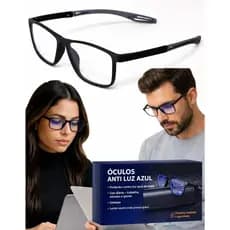 Óculos Anti Luz Azul Proteção Gamer PC Celular Filtro Blue Light Unissex Conforto Visual Anti Fadiga Trabalho Estudos