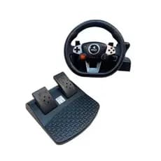 Volante Gamer Knup KP-5816 Com Pedal Câmbio Vibração Para PC PS3 PS4 Xbox One Controle Corrida USB 180°