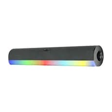 Soundbar Gamer Knup KP-RO852 14W RMS RGB USB P2 3,5mm Controle Volume Caixa Som Para PC Notebook Monitor Setup