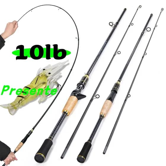 Sougayilang Vara De Pesca De Fibra De Carbono De 2 Seções De 1.8 M , Capacidade Máxima De Carga 8-10 kg , Fiação/Fundiçã