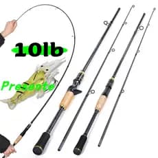 Sougayilang Vara De Pesca De Fibra De Carbono De 2 Seções De 1.8 M , Capacidade Máxima De Carga 8-10 kg , Fiação/Fundiçã