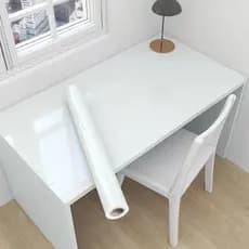 5 /10 Metros Adesivo Vinil Branco + Espátula para Aplicação Móveis Geladeira Fogão Decoração Lavável
