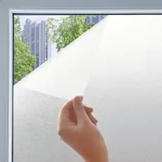 Película para vidro fosco jateado 3m x 60cm - Privacidade translúcida para box de banheiro, sacada, portas e janelas