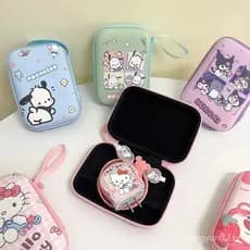 Kawaii KT Kuromi Pochacco Saco De Armazenamento Proteção De Cabo De Dados Carregador De Telefone Móvel Fone De Ouvido US
