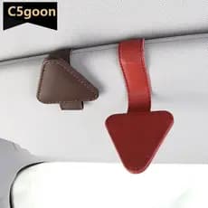 Triângulo Carro Viseira De Sol Óculos Titular Quadro Fixador Automático Clipe Bilhete Documento Acessórios Automó