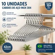 Drelife Kit 10 Cabides Tintureiro Metal Aço Cromado Adulto Cava Resistente Cabide promoção de atacado