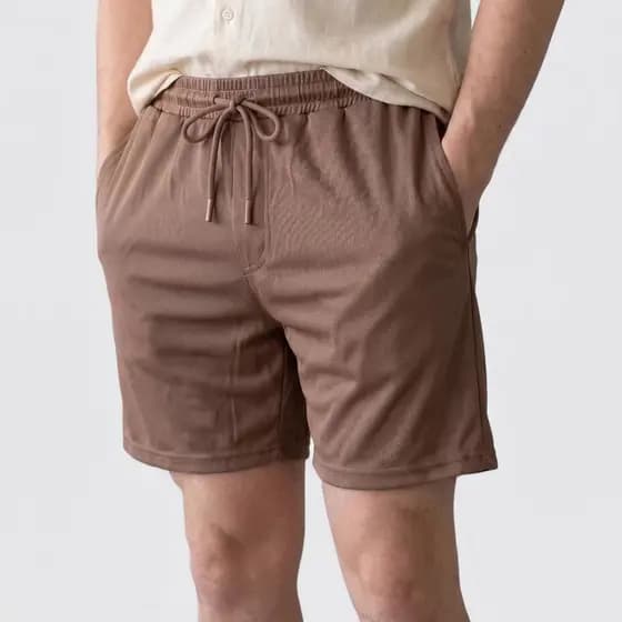 Bermuda Masculina |Moda Legal Homem | Malha Respirável Seda de Gelo Casual Premium